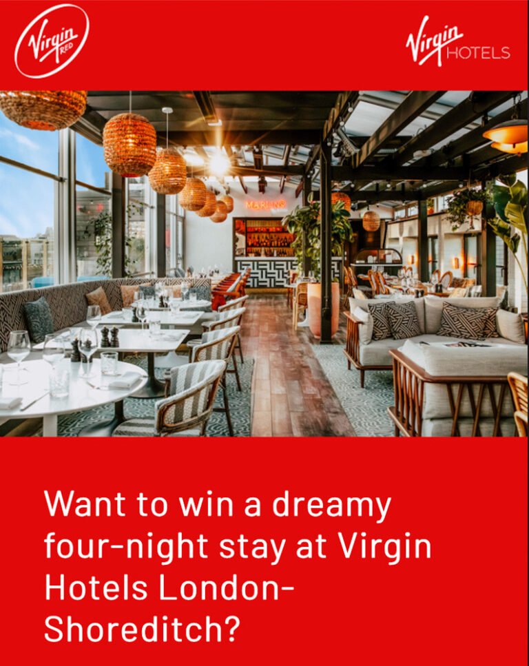 Virgin Hotels The Know London Giveaway: 4 Night Stay at London-Shoreditch PLUS 100,000 Virgin Points!