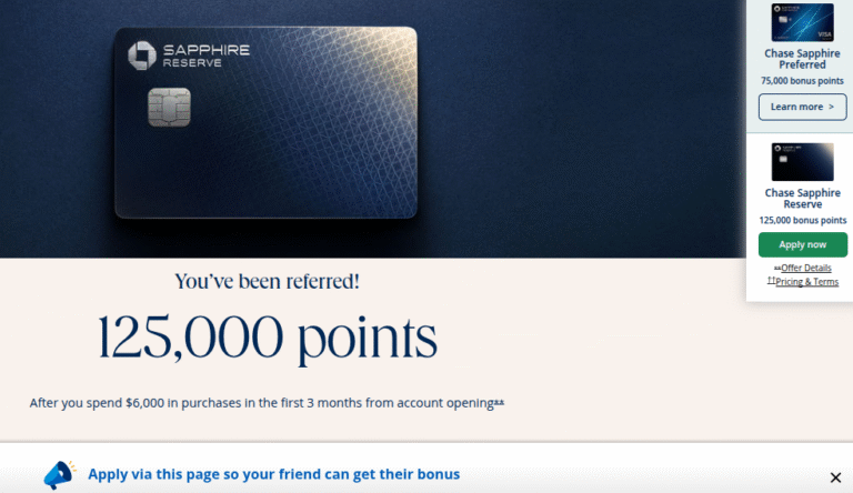 Revamped Chase Sapphire Reserve: Look at the Benefits and NEW 125,000 Points Sign Up Bonus!