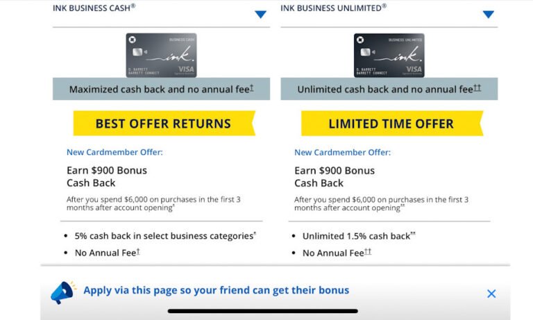 Limited Time: Chase’s BEST Offer on 2 of the Business Ink Cards is BACK! ($900 or 90,000 Points!)