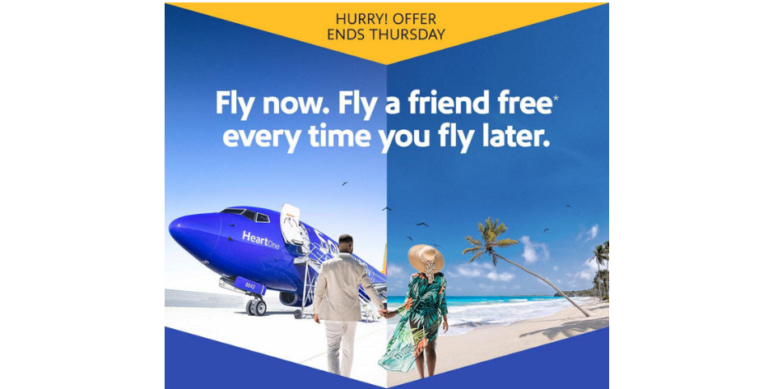VERY LIMITED TIME OFFER: Fly Twice and Earn A Promotional Southwest Companion Pass!
