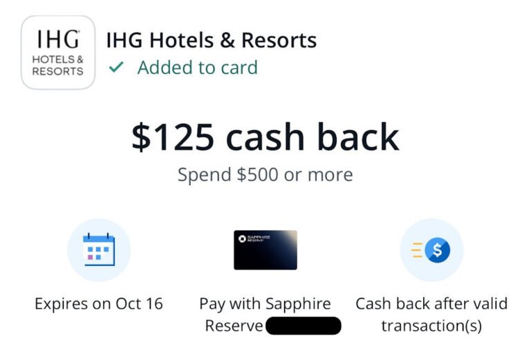 Some New and Exciting Chase Exclusive Offers: $125 Cashback – IHG, $200 Cashback – JSX & $250 Cashback – Hyatt: Miraval & Alila