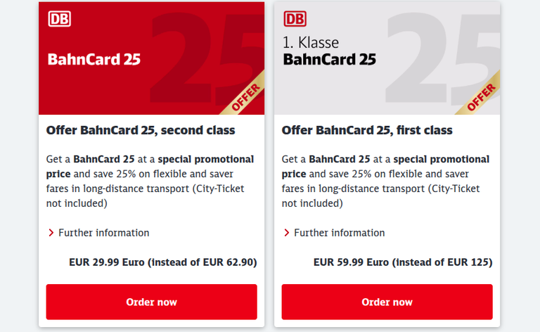 LIMITED TIME PROMO: DB BahnCard 25 Is More Than 50% Off (How To Save 25% on German Train Travel for a Full Year!)